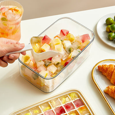 Take Out Whiskey Reusable Ice Cube Square Maker Mold Household With Cover