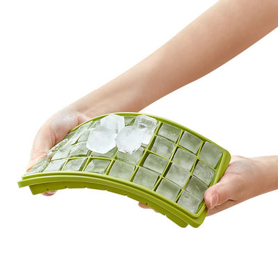 Food Grade Fitting Lid PET PP Ice Cube Tray And Container With Shovel
