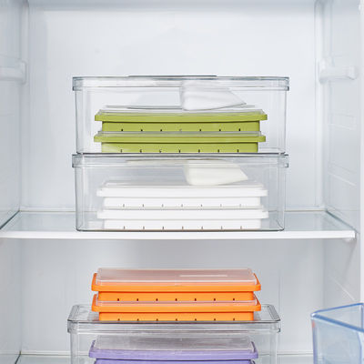 Food Grade Fitting Lid PET PP Ice Cube Tray And Container With Shovel