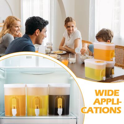 3.9L Large Refrigerator Ice Drink Container Plastic Juice Coffee Maker Cold Brew Filter Water Kettle With Spigot