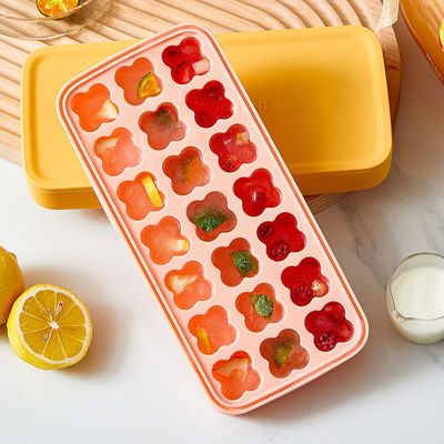 Resuable Four Leaf Clover Personalized Silicone Ice Cube Mold  4 Colors