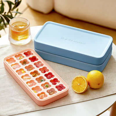 Resuable Four Leaf Clover Personalized Silicone Ice Cube Mold  4 Colors