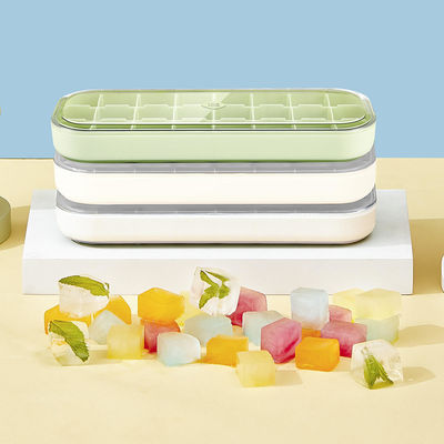 Plastic Soft Sole Refrigerator Ice Cube Maker Tray Small Square Ice Cube Tray