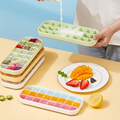 Plastic Soft Sole Refrigerator Ice Cube Maker Tray Small Square Ice Cube Tray