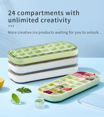 Plastic Soft Sole Refrigerator Ice Cube Maker Tray Small Square Ice Cube Tray