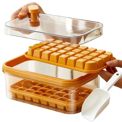 Take Out Whiskey Reusable Ice Cube Square Maker Mold Household With Cover