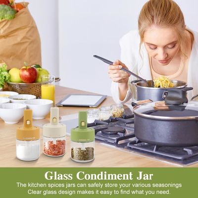 3 Pack Extendable Spoon 250ml Plastic Spice Tools Pp Seasoning Bottle