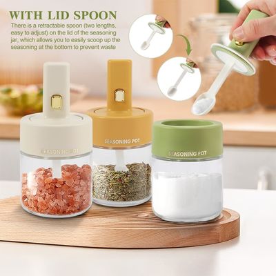 3 Pack Extendable Spoon 250ml Plastic Spice Tools Pp Seasoning Bottle