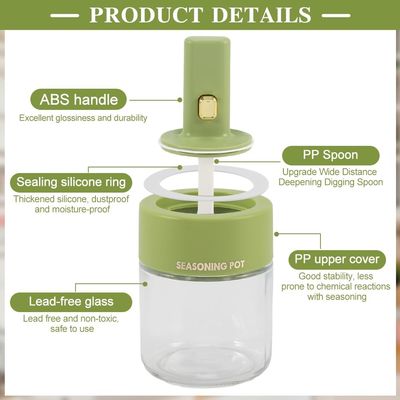 3 Pack Extendable Spoon 250ml Plastic Spice Tools Pp Seasoning Bottle