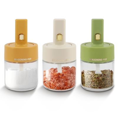 3 Pack Extendable Spoon 250ml Plastic Spice Tools Pp Seasoning Bottle
