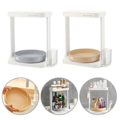 Pull-out Detachable 360 degree Rotating Kitchen Shelf Multi-purpose Seasoning Rack Turntable