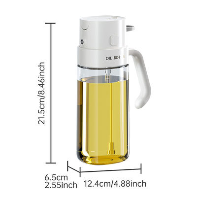2 In 1 Olive Oil Bottle Spray Dispenser Bottle for Cooking with Fine Mist Nozzle