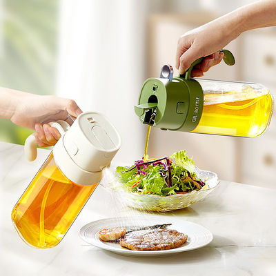 2 In 1 Olive Oil Bottle Spray Dispenser Bottle for Cooking with Fine Mist Nozzle
