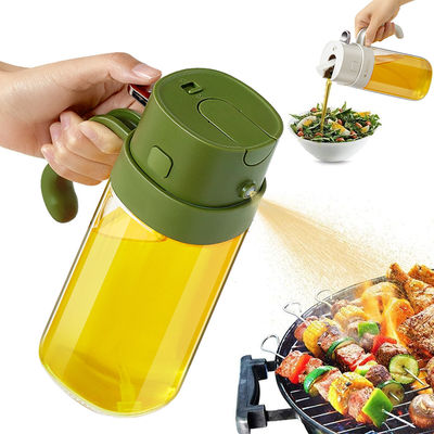 2 In 1 Olive Oil Bottle Spray Dispenser Bottle for Cooking with Fine Mist Nozzle