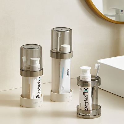 Toothbrush Holder Stand with Cover Cup Height Adjustable Electric Toothbrush Holders for Bathrooms
