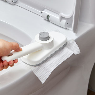 Handhold Rotatable Automatic Mini Mop With Cloth Clipper with Face Towels for Bathroom Kitchen