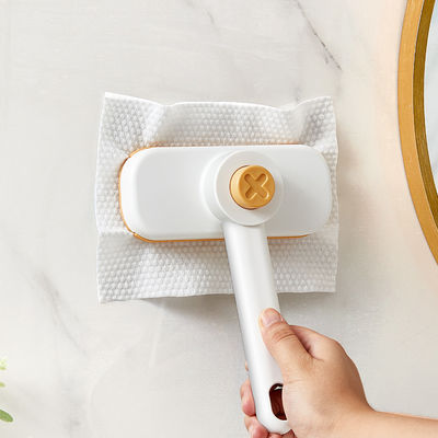 Replaceable Rag Disposable Towelette Mini Rotatable Mop Cleaning Brush With Handle