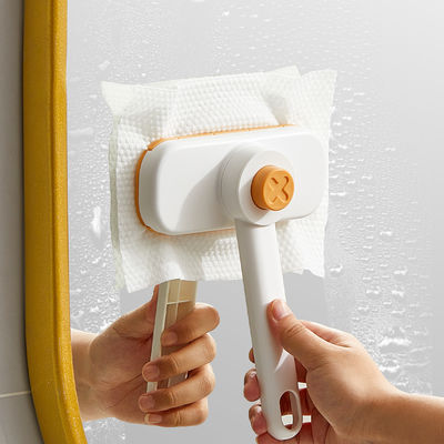 Replaceable Rag Disposable Towelette Mini Rotatable Mop Cleaning Brush With Handle