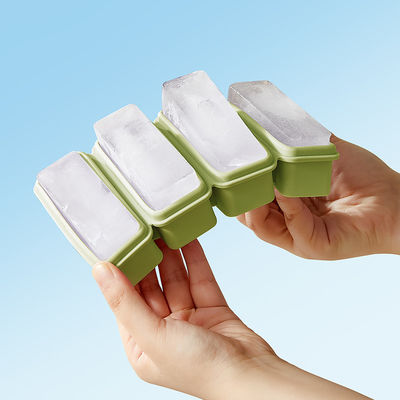 Custom Ice Maker Large Silicone Ice Trays Rectangle For Drinking And Wine