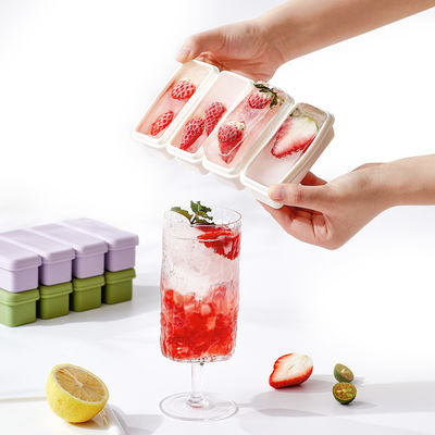 Custom Ice Maker Large Silicone Ice Trays Rectangle For Drinking And Wine