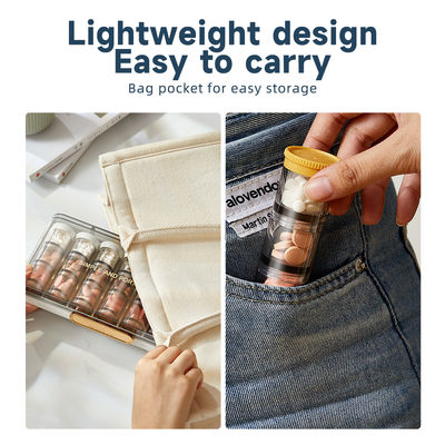 Weekly Pill Organizer 3 Times A Day 7 Day Pill Box With Separate Compartment Internal Box Threaded Knob Structure Large Medicine Organizer Box