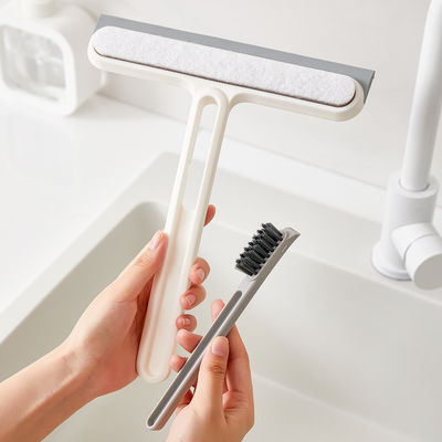 4 in 1 Multi-Functional Shower Squeegee Silicone Scraper Cleaner for Mirrors Shower Doors Car Windows Glass Doors Cleaning Tool
