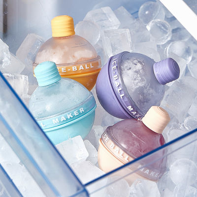 DIY Leak Free Silicone Ice Cube Trays Easy Release Large Round For Magic Whisky Ice