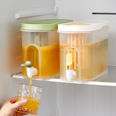 3.9L Cold Kettle with Faucet Large Capacity Double Filtration Space Save Drink Dispenser Water Jug Cold Water Pitcher