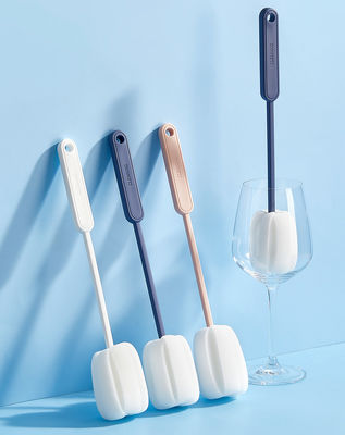 Modern Plastic Long Handle Feeding Bottle Cleaning Brush Light Weight