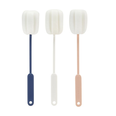 Modern Plastic Long Handle Feeding Bottle Cleaning Brush Light Weight