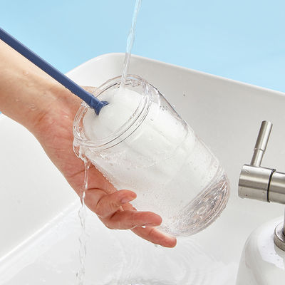 Modern Plastic Long Handle Feeding Bottle Cleaning Brush Light Weight