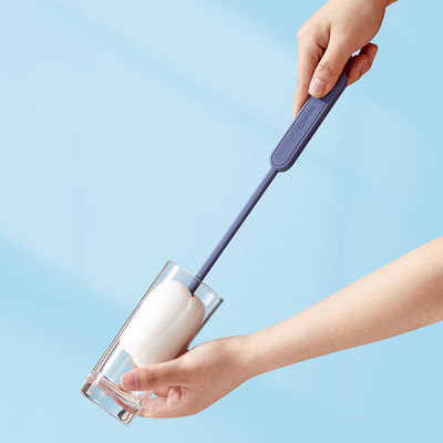 Durable Household Sponge Water Bottle Cleaning Brush Long Handled For Cup Baby Bottle