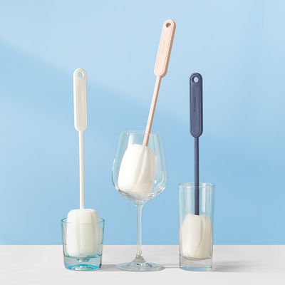 Modern Plastic Long Handle Feeding Bottle Cleaning Brush Light Weight