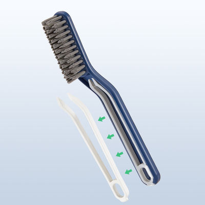Custom Handhold 2 In 1 Multipurpose Crevice Cleaning Brush Window Corner Gap Sliding Door Track Dust Cleaner Brush
