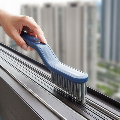 Custom Handhold 2 In 1 Multipurpose Crevice Cleaning Brush Window Corner Gap Sliding Door Track Dust Cleaner Brush