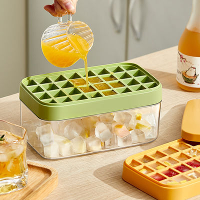 Ice Cube Maker Mold for Freezer Ice Cube Tray With Ice Storage Bin