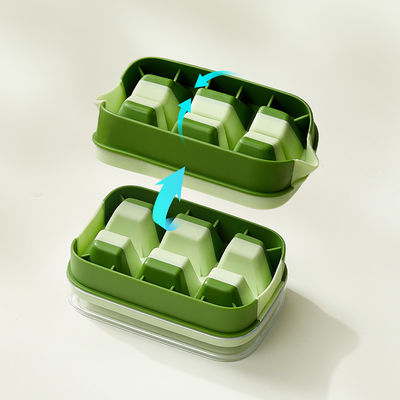 6-grid Mini Household Ice Silicone Tray for Freezer Ice Mold Ice Maker Ice Cube Tray with Lid Shovel
