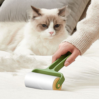 Tearable Roll Paper Sticky Roller Brush Pet Hair Remover Clothes Carpet Cleaning Brush Plush Razor Household Cleaning Tool