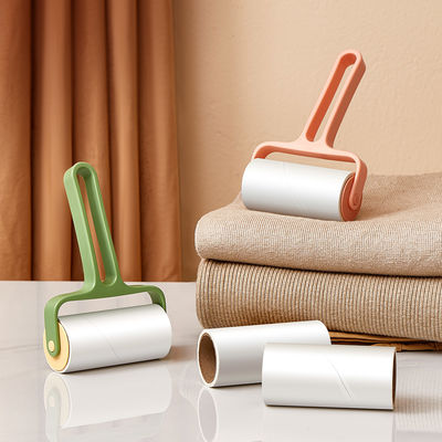 Tearable Roll Paper Sticky Roller Dust Wiper Pet Hair Clothes Carpet Tousle Remover Replaceable Home Cleaning Brush Accessories