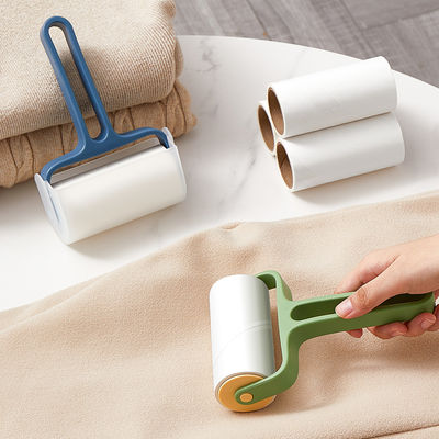 Tearable Roll Paper Sticky Roller Dust Wiper Pet Hair Clothes Carpet Tousle Remover Replaceable Home Cleaning Brush Accessories