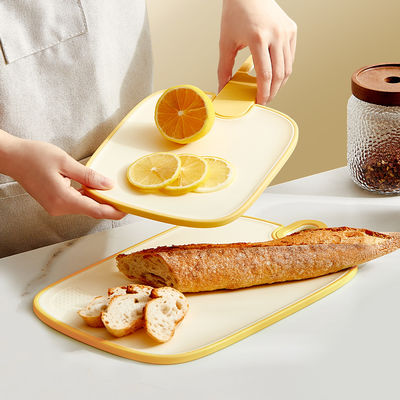 3 Colors 3 Sizes Plastic chopping Double Side  Reversible Antibacterial Cutting Board With grinding area & Deep Drip Juice Groove